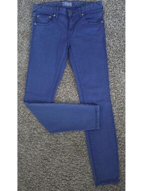 Free People Women's Blue Skinny Jeans Size 26